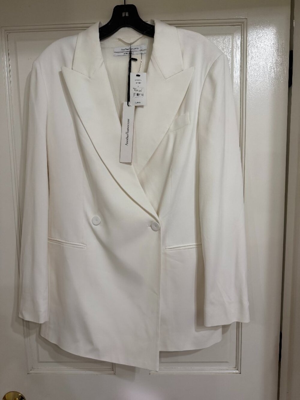 NEW with Tags $1,490 Another Tomorrow Jacket Off White sz 42 Made in Italy